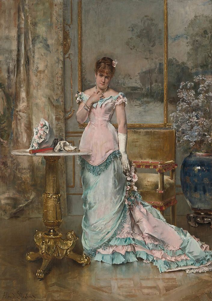 The wait before the ball art print by Alfred Stevens for $57.95 CAD