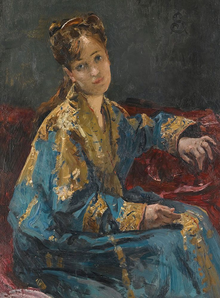 The Lady in Blue art print by Alfred Stevens for $57.95 CAD