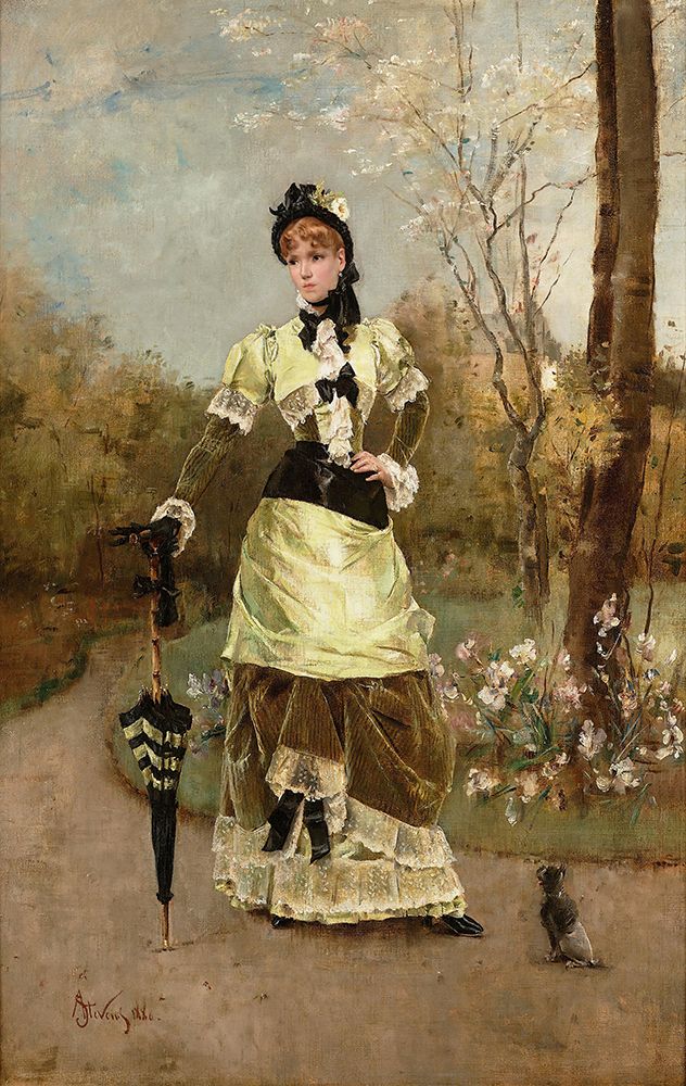 The Parisian 1880 art print by Alfred Stevens for $57.95 CAD