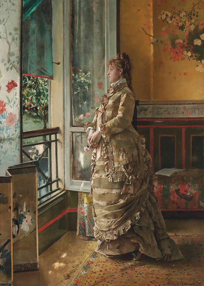 Melancholy 1876 art print by Alfred Stevens for $57.95 CAD