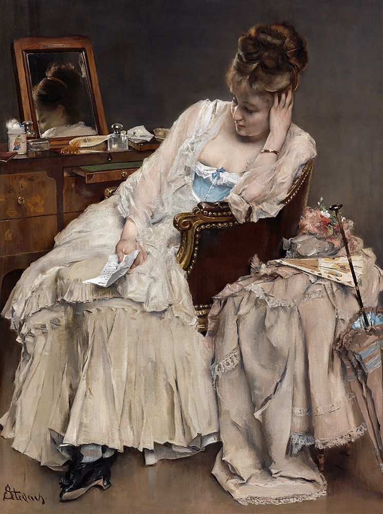Memories And Regrets 1874 art print by Alfred Stevens for $57.95 CAD