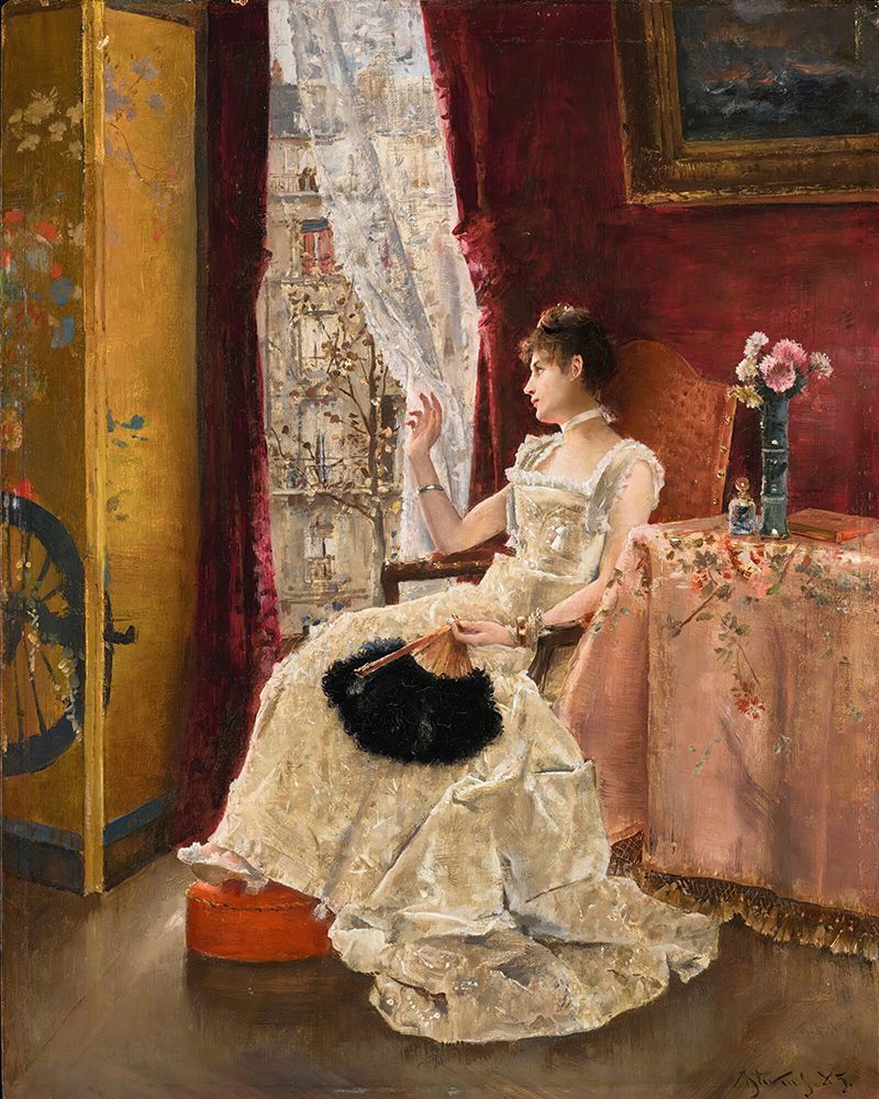 Reverie 1885 art print by Alfred Stevens for $57.95 CAD