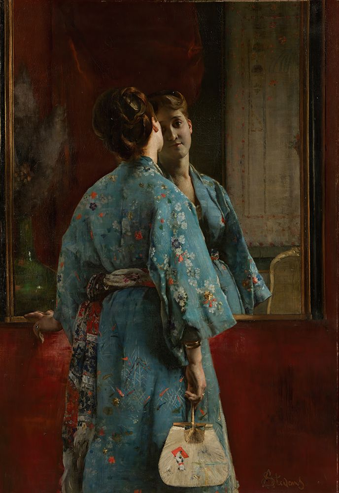 The Japanese Robe 1872 art print by Alfred Stevens for $57.95 CAD