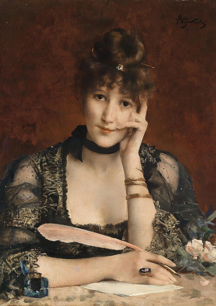 The Letter art print by Alfred Stevens for $57.95 CAD