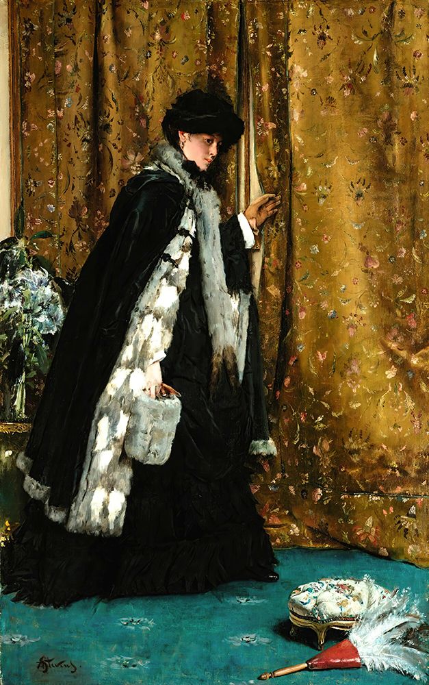 The morning visit art print by Alfred Stevens for $57.95 CAD