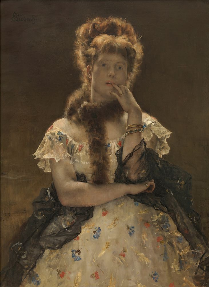 The Parisian Sphinx 1875 art print by Alfred Stevens for $57.95 CAD