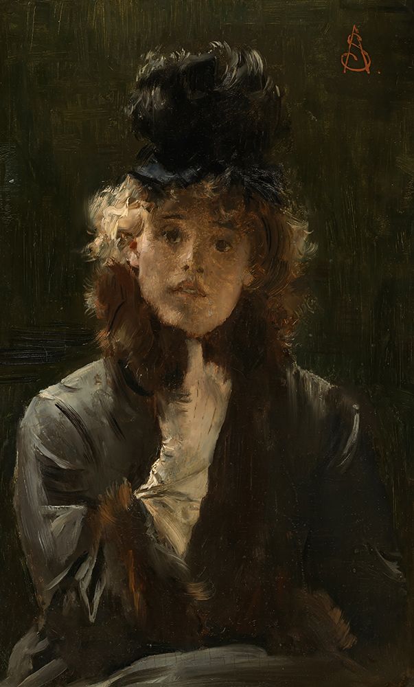 The Parisian Sphinx 1880 art print by Alfred Stevens for $57.95 CAD