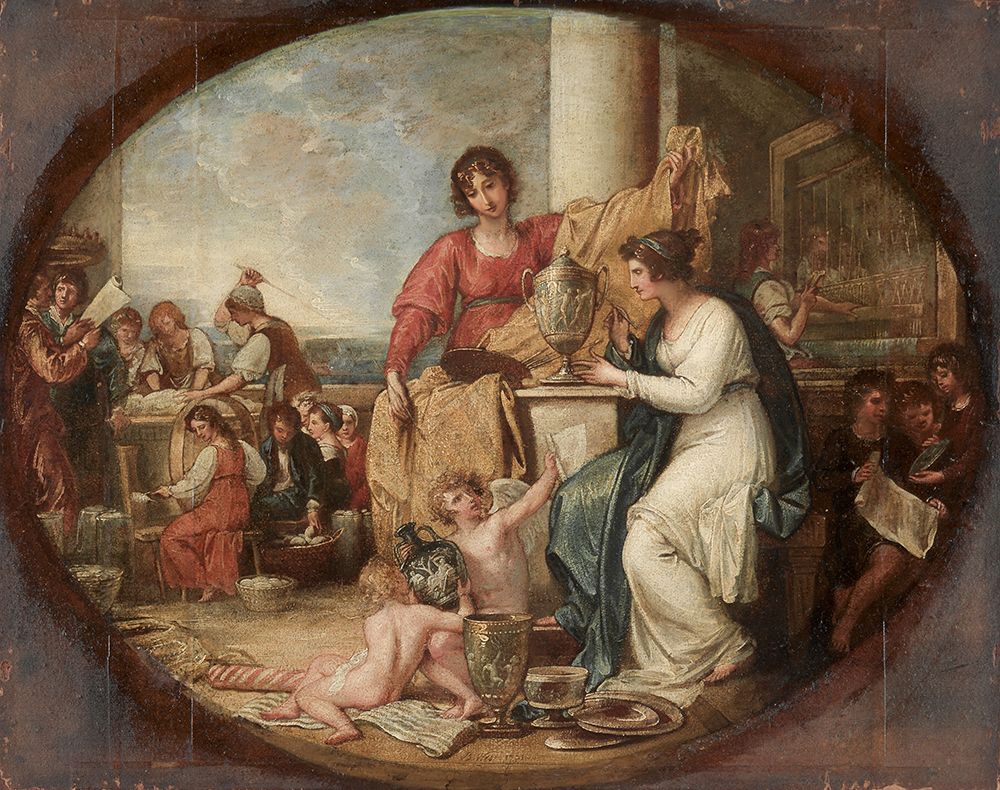 British Manufactory A Sketch 1791 art print by Benjamin West for $57.95 CAD