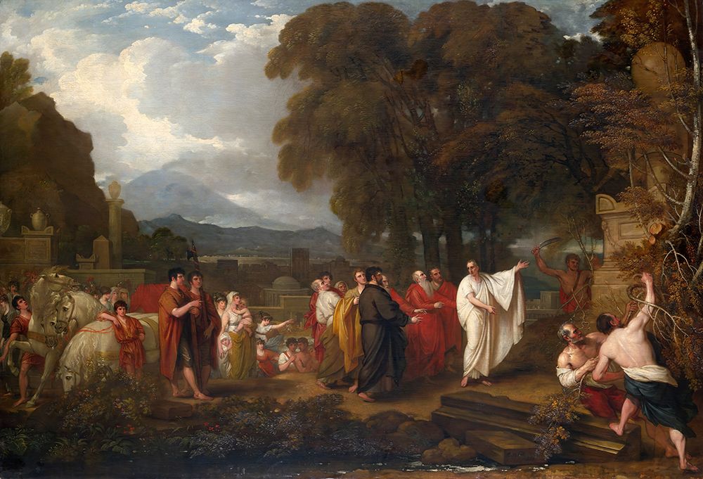 Cicero Discovering the Tomb of Archimedes 1804 art print by Benjamin West for $57.95 CAD