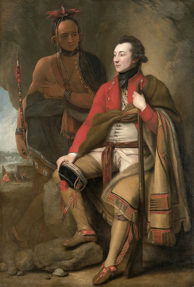 Colonel Guy Johnson and Karonghyontye Captain David Hill 1776 art print by Benjamin West for $57.95 CAD