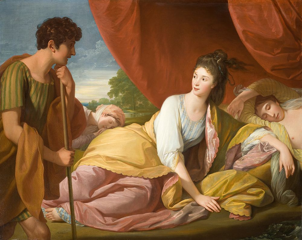 Cymon and Iphigenia 1773 art print by Benjamin West for $57.95 CAD