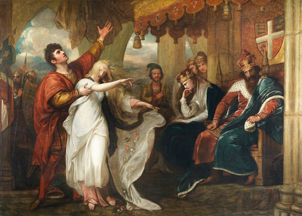 Hamlet Act IV Scene V Ophelia Before the King and Queen 1792 art print by Benjamin West for $57.95 CAD