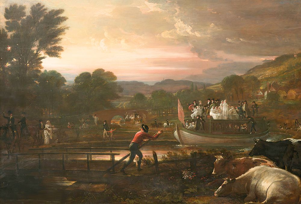 Paddington Canal 1801 art print by Benjamin West for $57.95 CAD