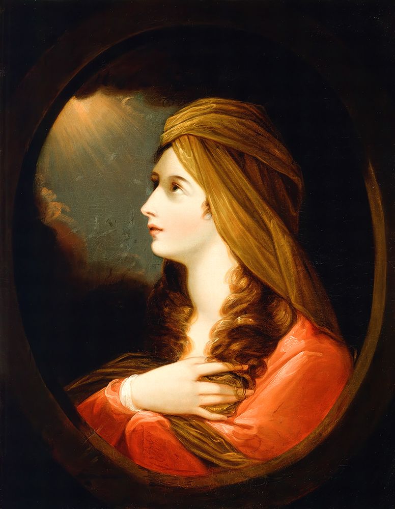 Portrait of a Lady 18th century art print by Benjamin West for $57.95 CAD
