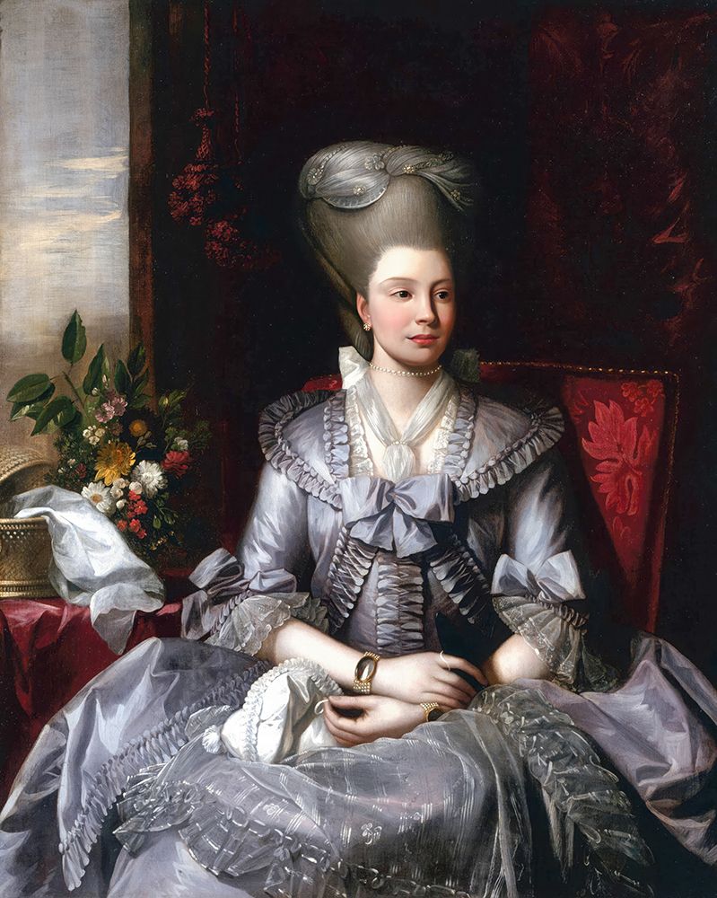 Portrait of Queen Charlotte 1776 art print by Benjamin West for $57.95 CAD