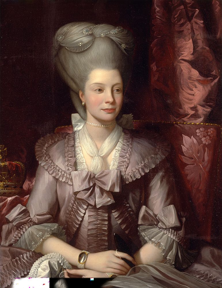 Queen Charlotte 1777 art print by Benjamin West for $57.95 CAD