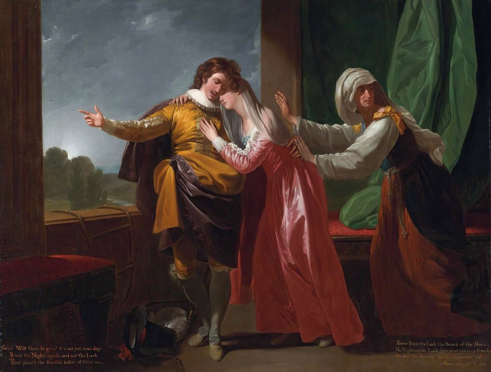 Romeo and Juliet art print by Benjamin West for $57.95 CAD