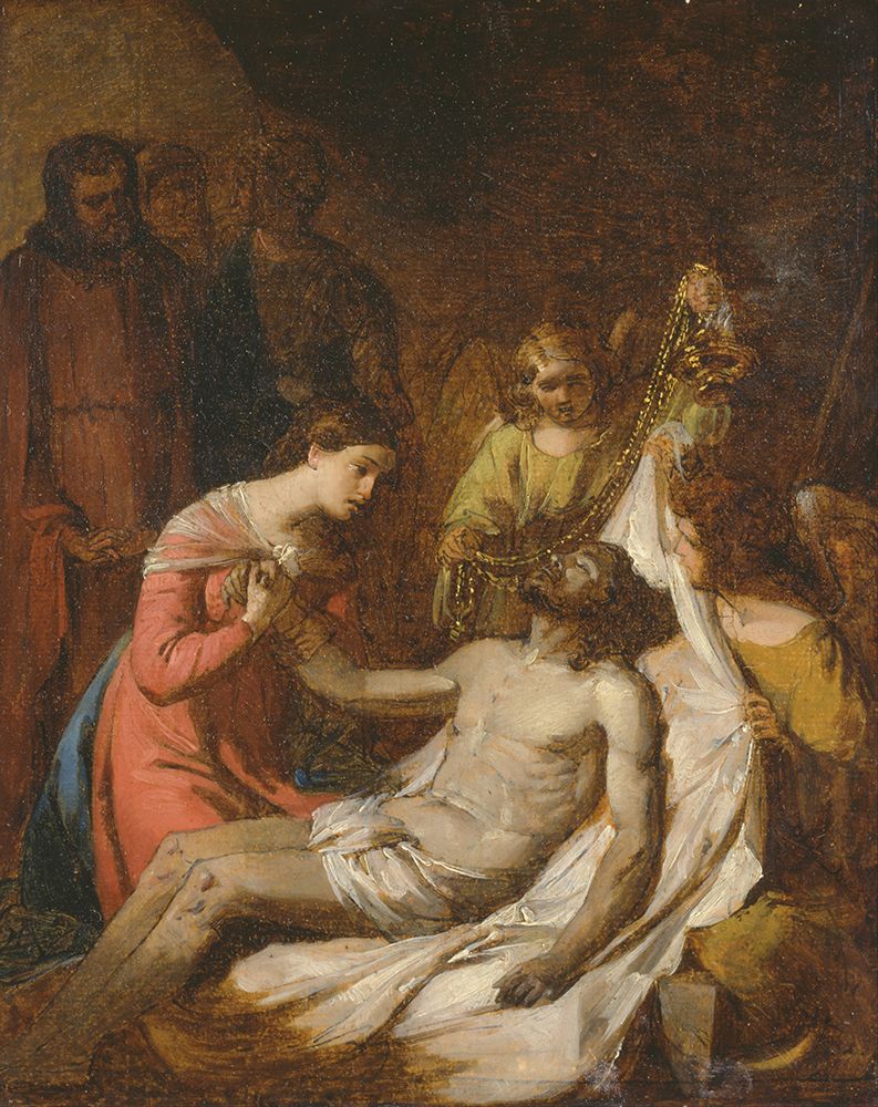 Study Of The Lamentation On The Dead Christ art print by Benjamin West for $57.95 CAD