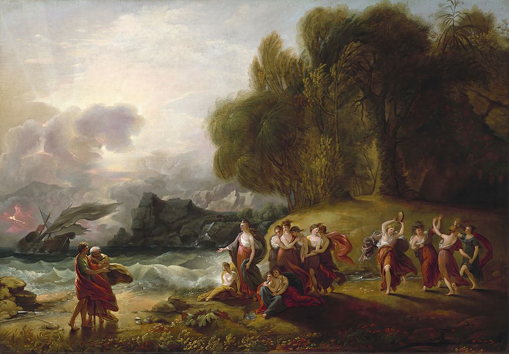 Telemachus and Calypso 1809 art print by Benjamin West for $57.95 CAD