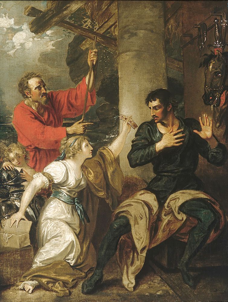 The Damsel and Orlando 1793 art print by Benjamin West for $57.95 CAD
