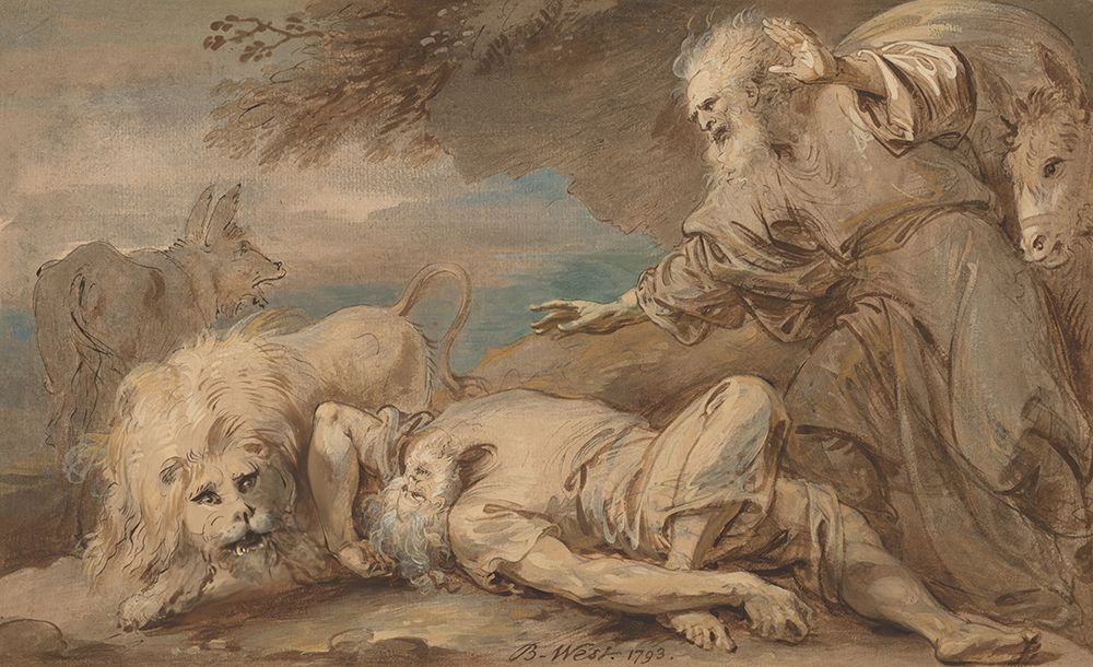 The Disobedient Prophet 1793 art print by Benjamin West for $57.95 CAD