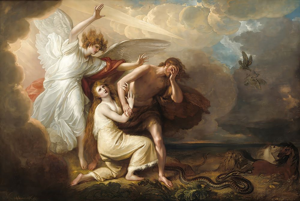 The Expulsion of Adam and Eve from Paradise 1791 art print by Benjamin West for $57.95 CAD