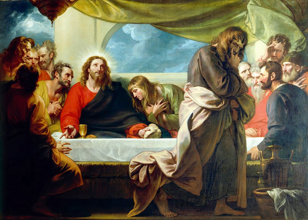 The Last Supper 1786 art print by Benjamin West for $57.95 CAD