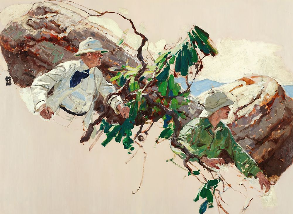 Garden of Peril 1923 art print by Dean Cornwell for $57.95 CAD