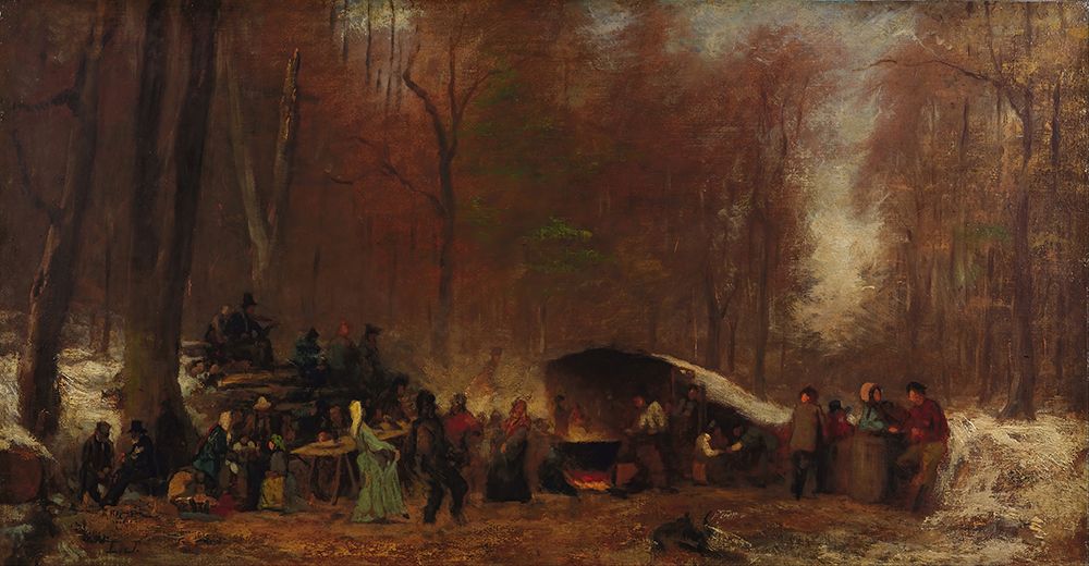 A Different Sugaring Off art print by Eastman Johnson for $57.95 CAD