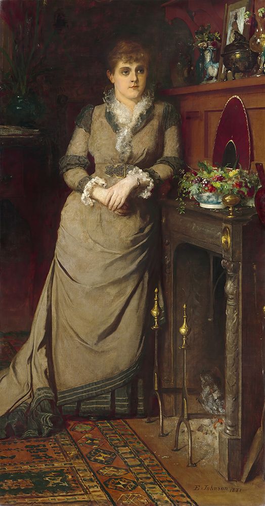 Harriet Hubbard Ayer 1881 art print by Eastman Johnson for $57.95 CAD