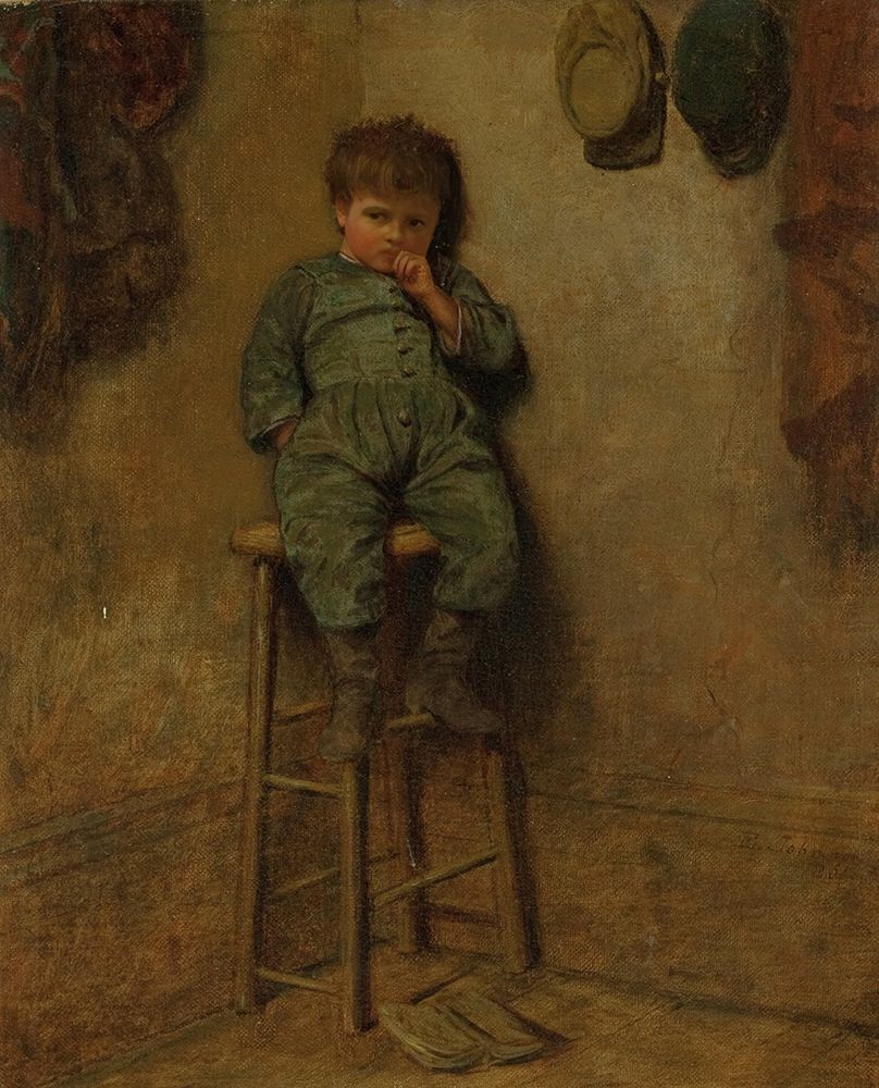 Little Boy on a Stool 1861 art print by Eastman Johnson for $57.95 CAD