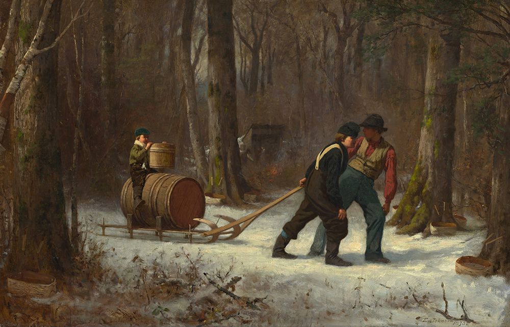 On Their Way to Camp 1873 art print by Eastman Johnson for $57.95 CAD