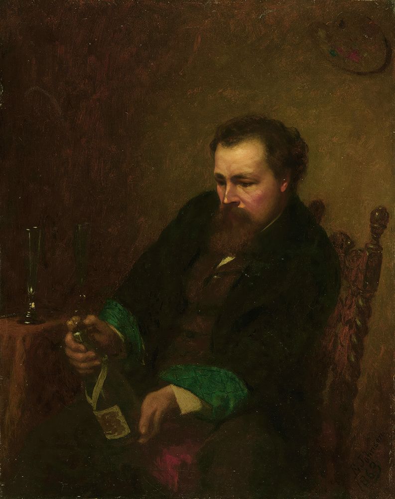 Self Portrait 1863 art print by Eastman Johnson for $57.95 CAD