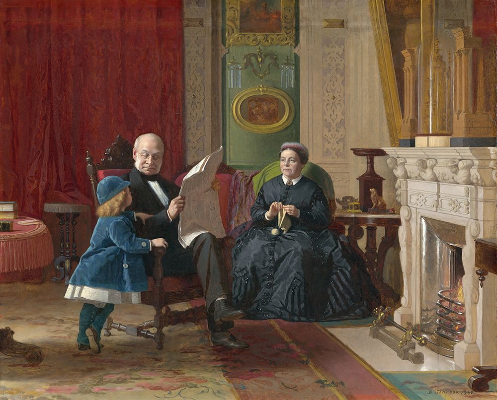 The Brown Family 1869 art print by Eastman Johnson for $57.95 CAD