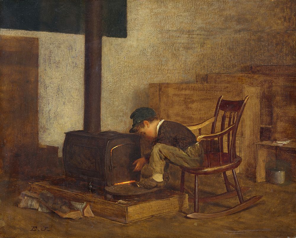 The Early Scholar 1865 art print by Eastman Johnson for $57.95 CAD