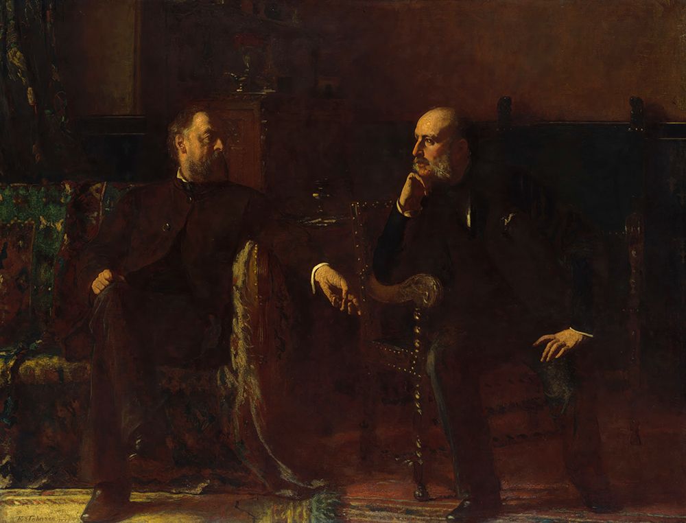The Funding Bill 1881 art print by Eastman Johnson for $57.95 CAD