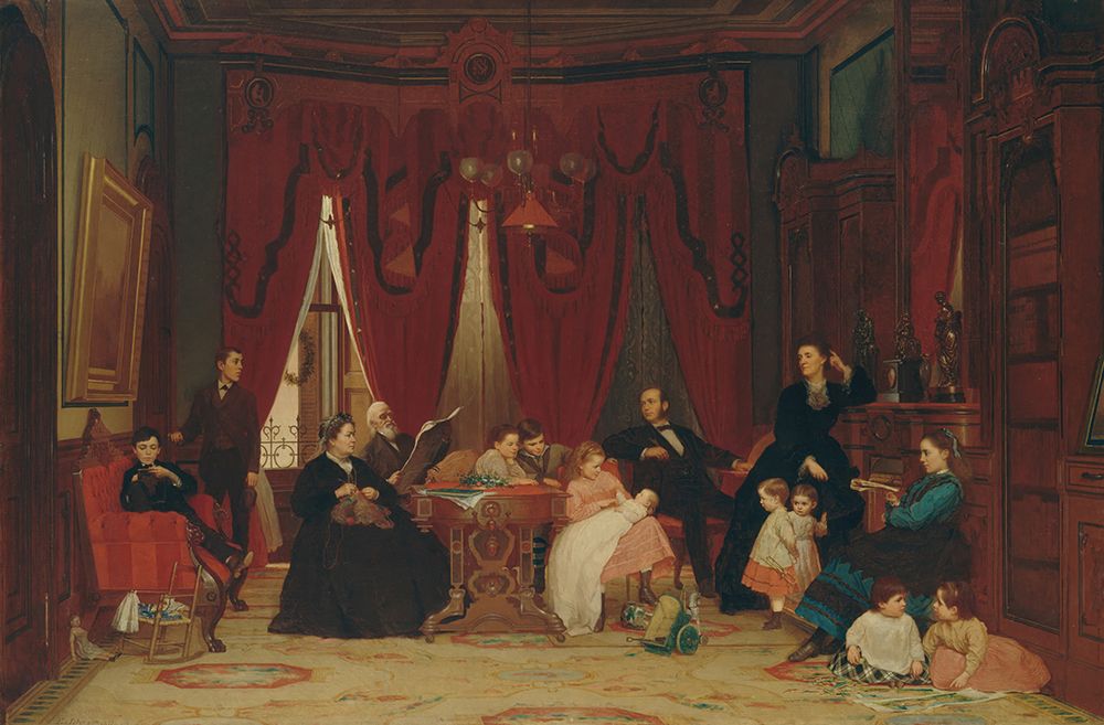 The Hatch Family 1870 art print by Eastman Johnson for $57.95 CAD