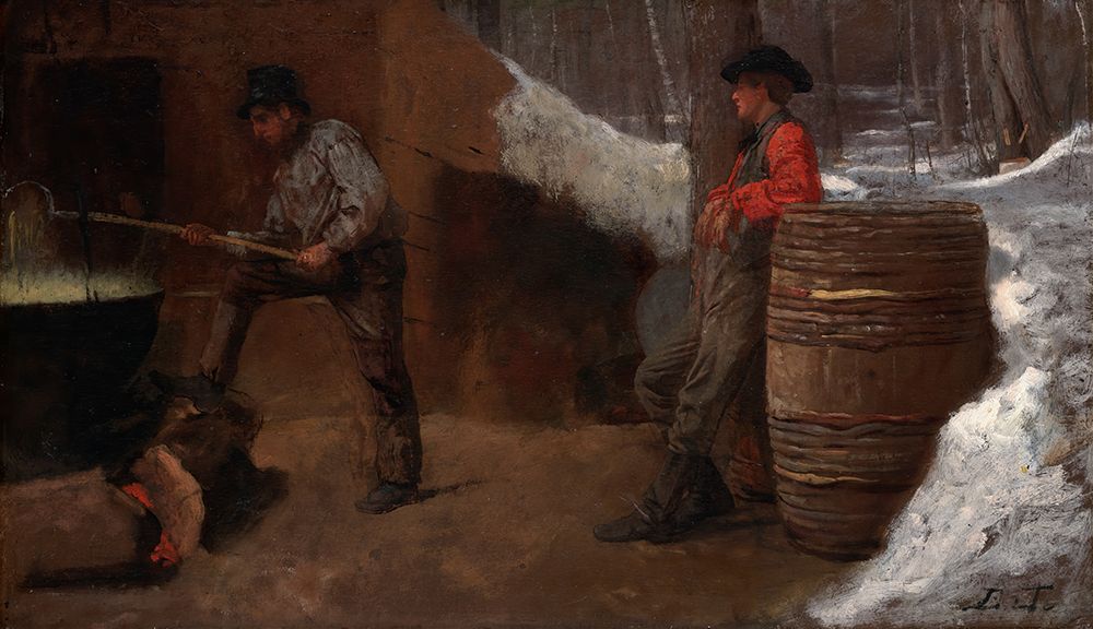 The Sugar Camp 1861 art print by Eastman Johnson for $57.95 CAD