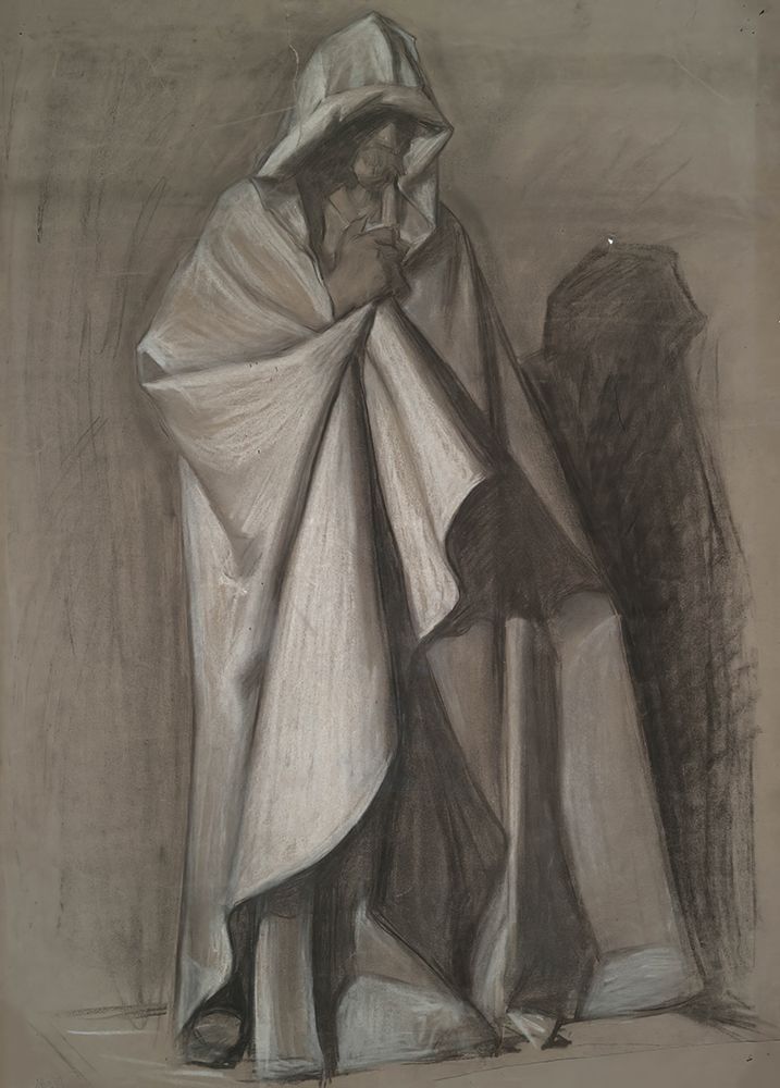 Joseph of Arimathea, Figure study for The Arthurian Round Table art print by Edwin Austin Abbey for $57.95 CAD