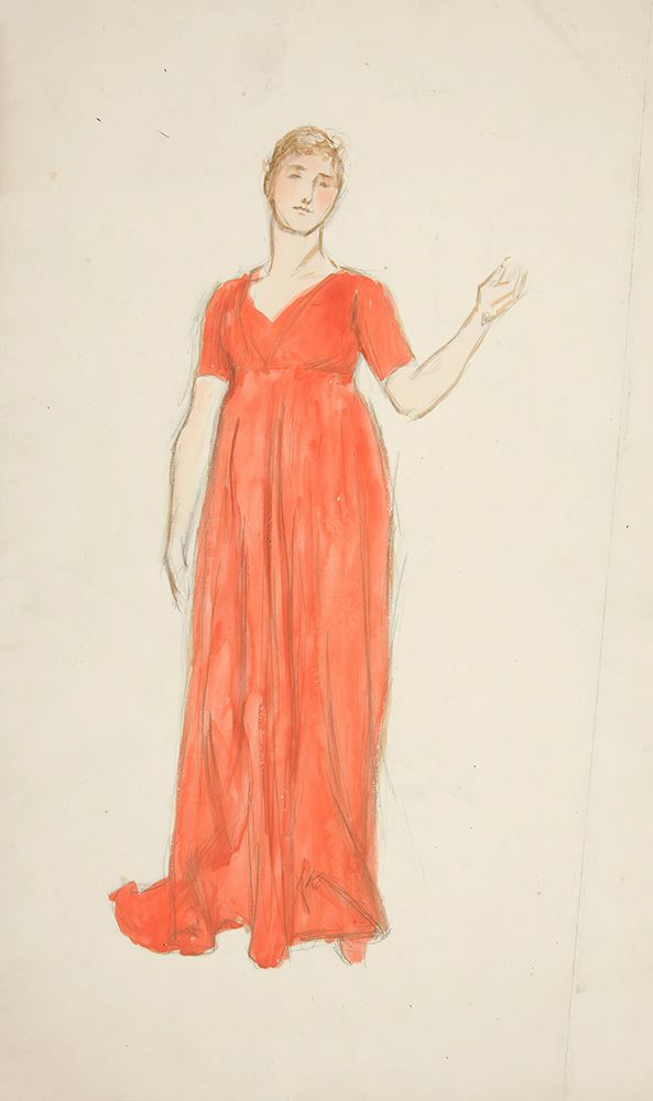 Sketch of a woman ├óΓé¼ΓÇ£ costume study for a play art print by Edwin Austin Abbey for $57.95 CAD
