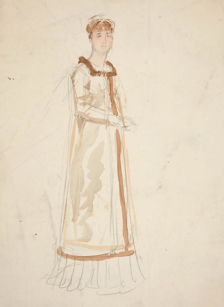 Sketch of a woman ├óΓé¼ΓÇ£ study for a play art print by Edwin Austin Abbey for $57.95 CAD