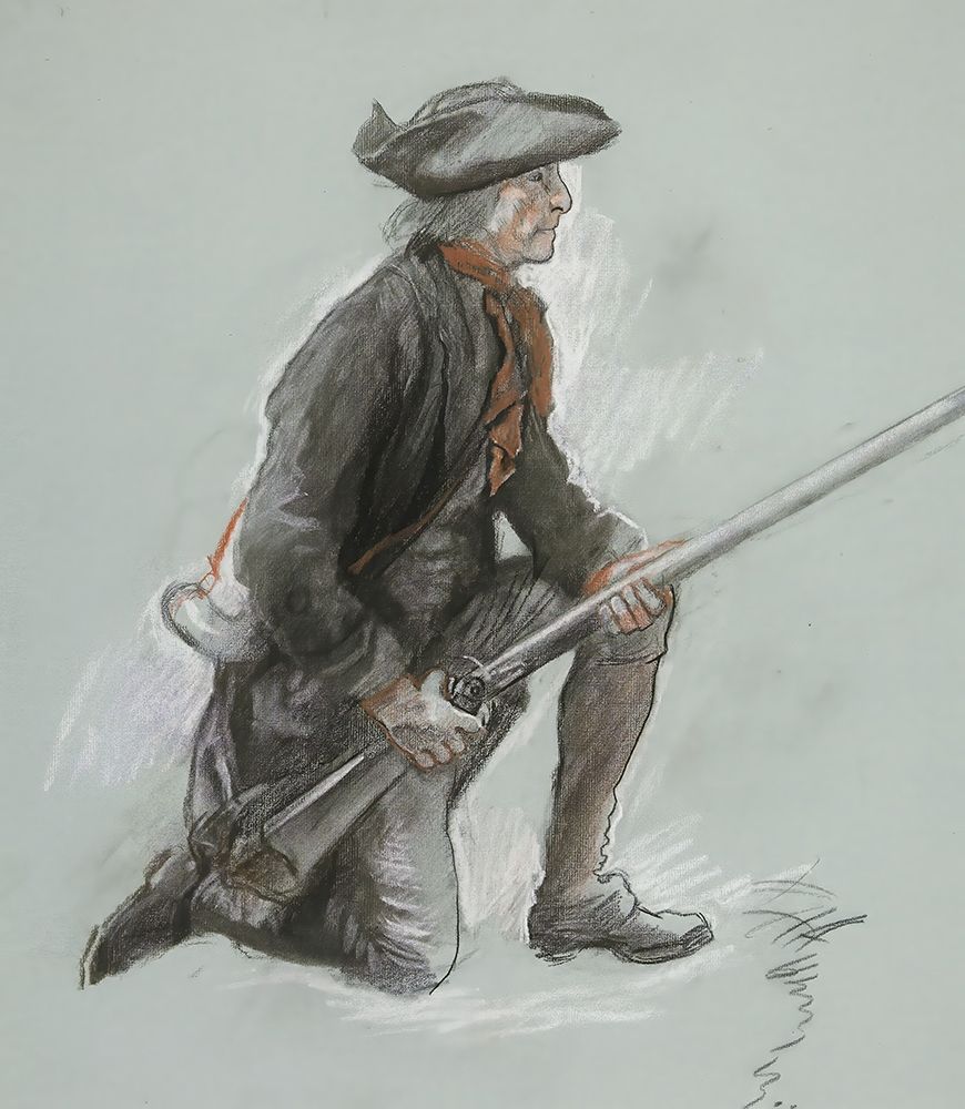 Study for a figure in Valley Forge mural at the state capitol building in Harrisburg, Pennsylvania art print by Edwin Austin Abbey for $57.95 CAD