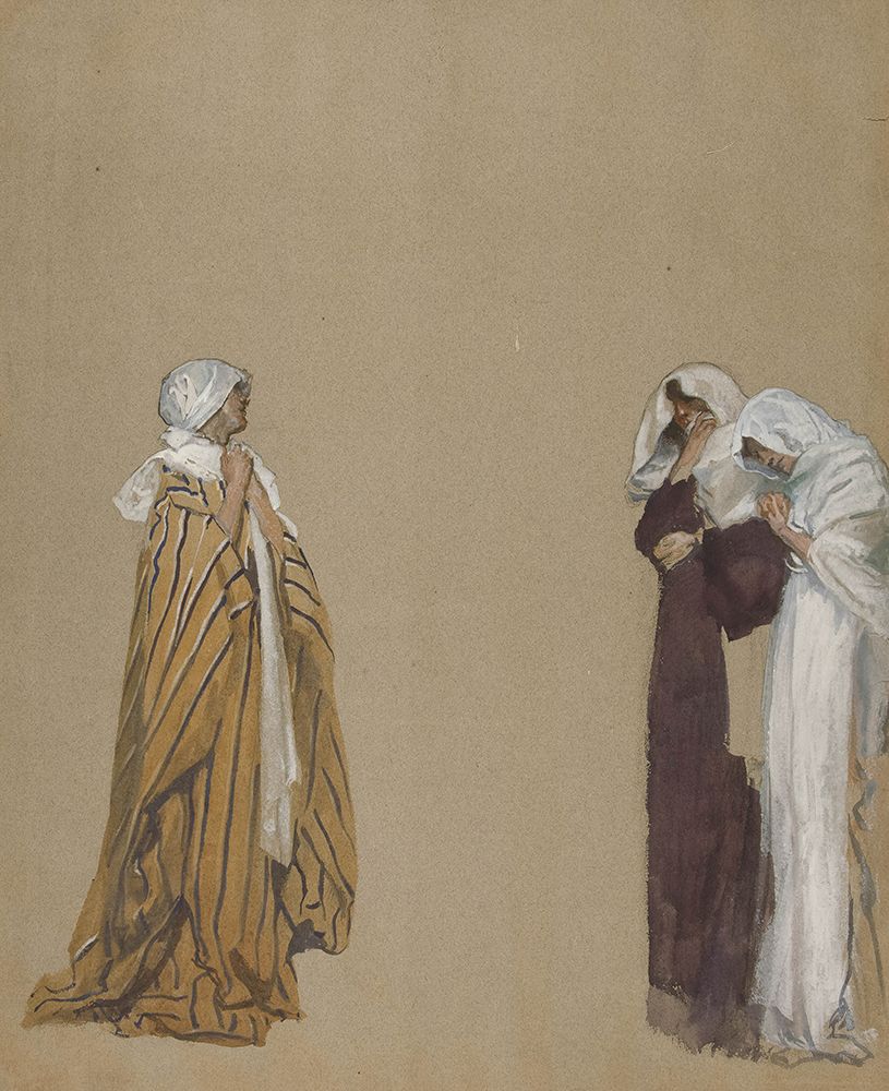 Study. Three figures art print by Edwin Austin Abbey for $57.95 CAD
