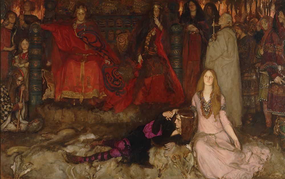 The Play Scene in Hamlet, Act III, Scene II 1897 art print by Edwin Austin Abbey for $57.95 CAD