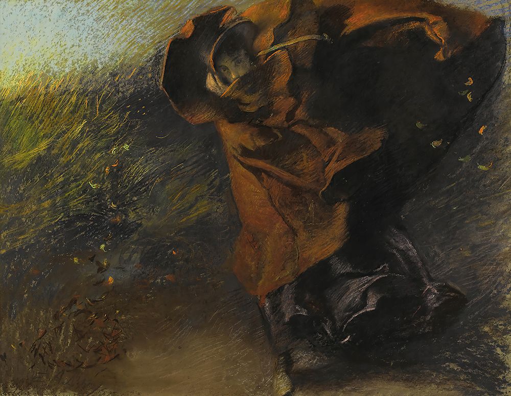 The Wind 1895 art print by Edwin Austin Abbey for $57.95 CAD