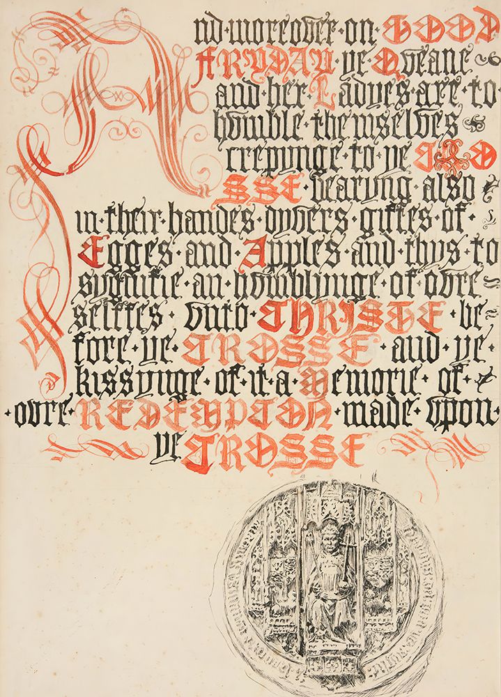 Title page design, Scribners Magazine 1894 art print by Edwin Austin Abbey for $57.95 CAD