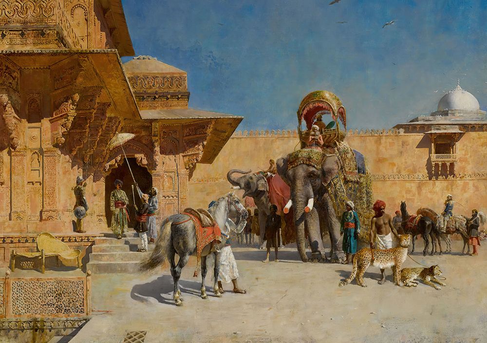 Departure For The Hunt art print by Edwin Lord Weeks for $57.95 CAD