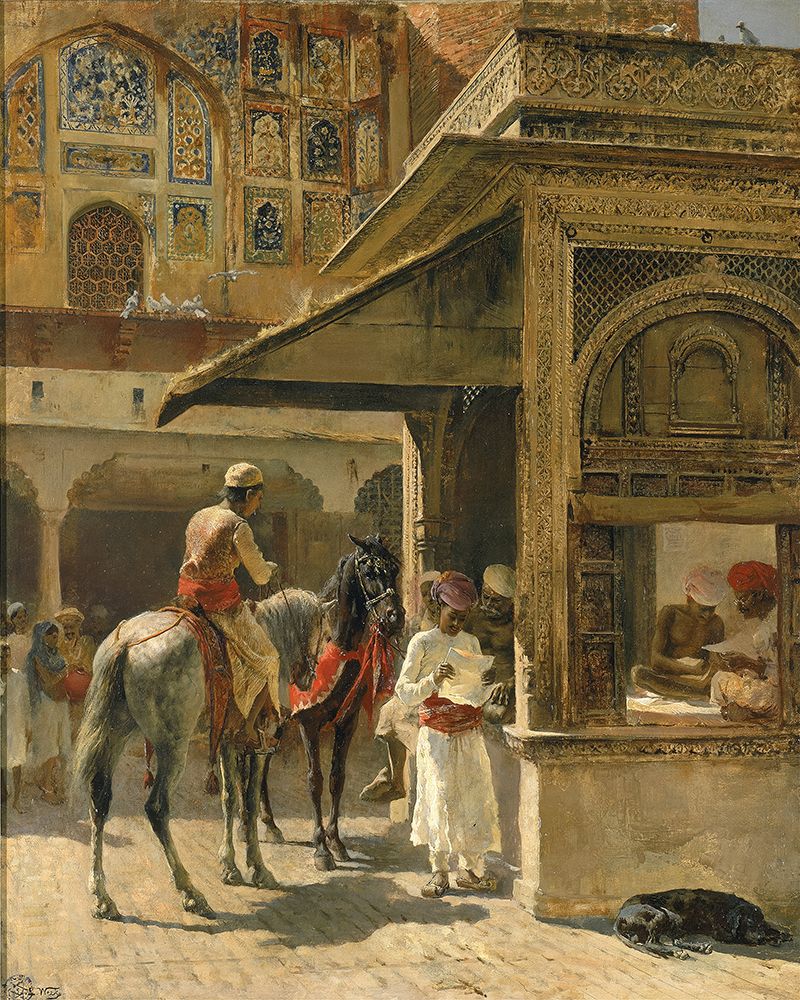 Hindu Merchants 1885 art print by Edwin Lord Weeks for $57.95 CAD