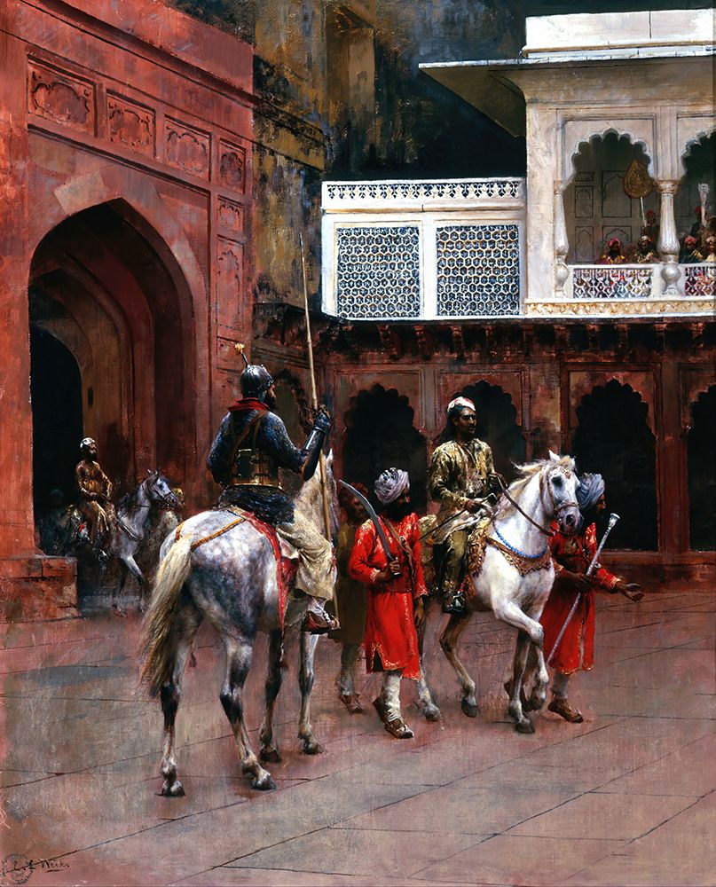 Indian Prince, Palace of Agra art print by Edwin Lord Weeks for $57.95 CAD