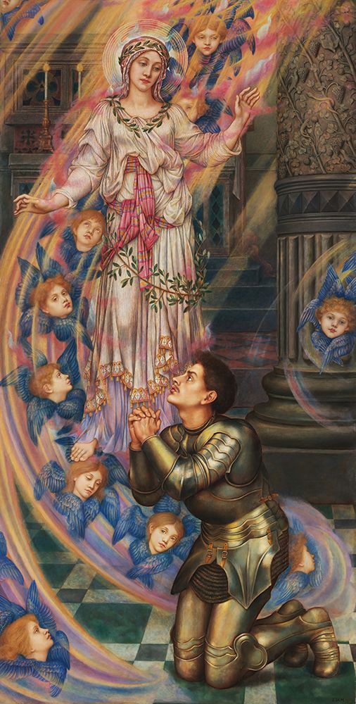 Our Lady of Peace 1907 art print by Evelyn De Morgan for $57.95 CAD